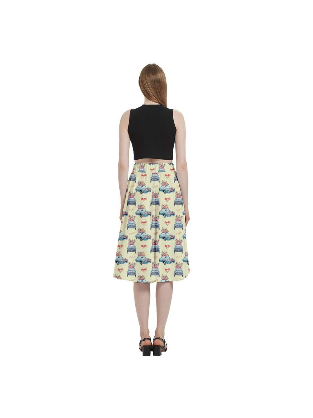 Cruisin' for Christmas Cheer Full Circle Skirt