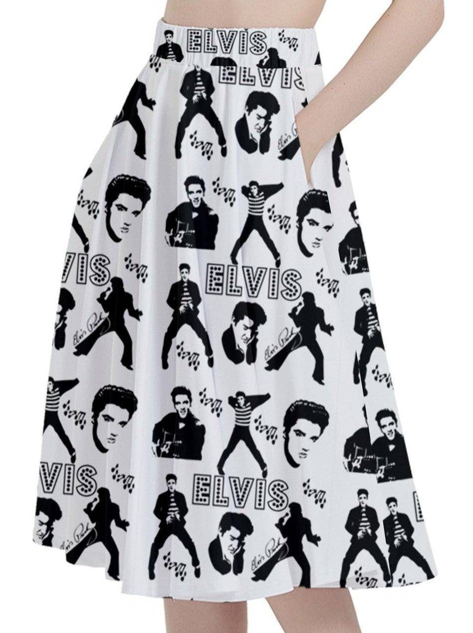 Elvis Full Circle Skirt - Poison Arrow Retro