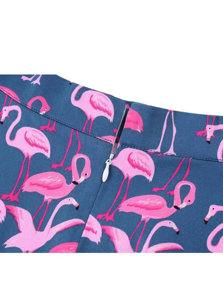 Flamingo Flared Skirt