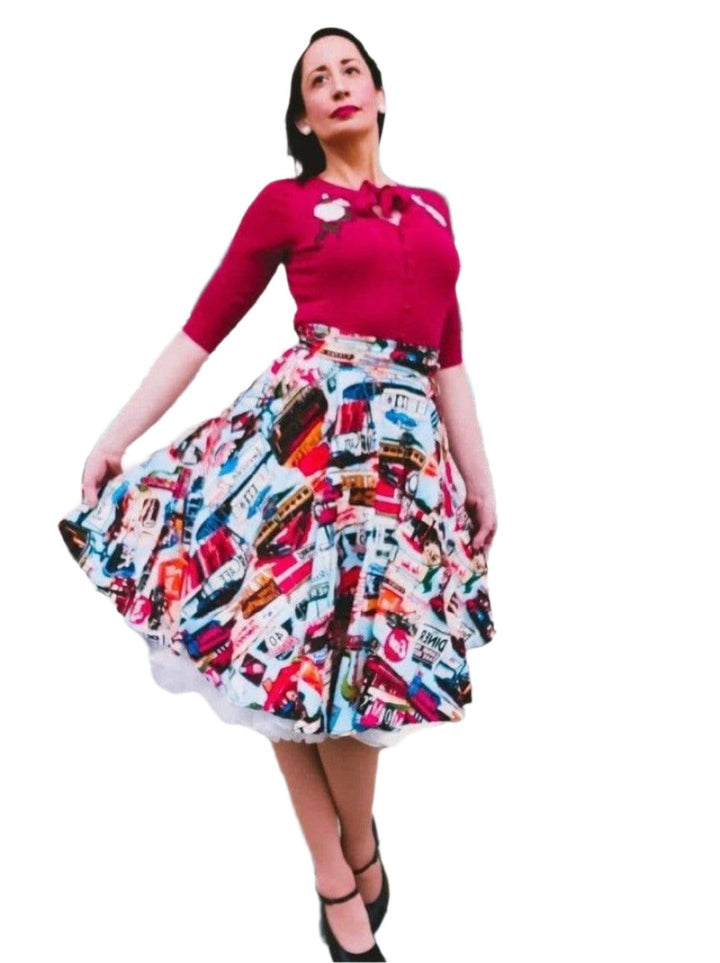 HAPPY DAZE DINER CIRCLE SKIRT - Poison Arrow Retro