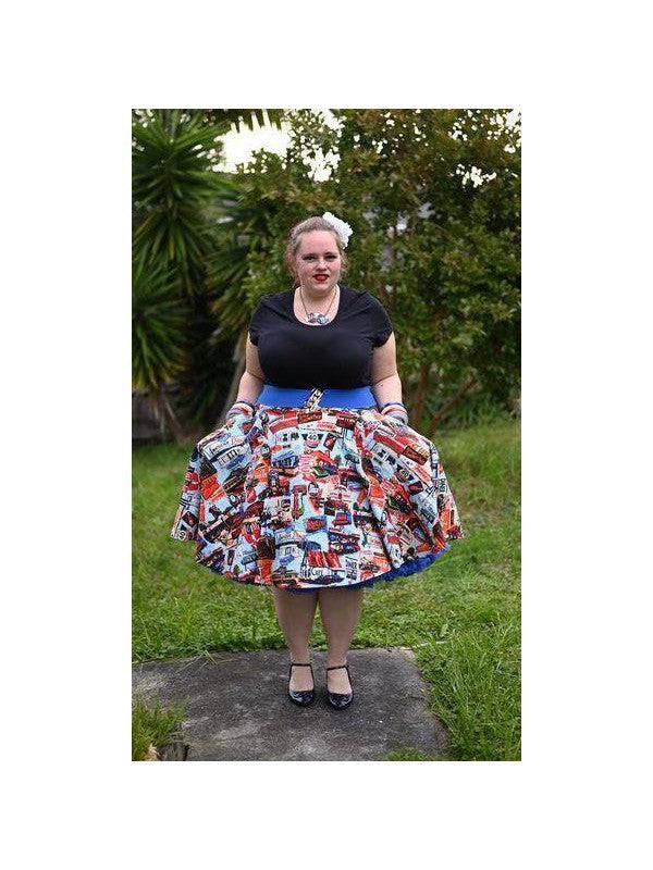 HAPPY DAZE DINER CIRCLE SKIRT - Poison Arrow Retro