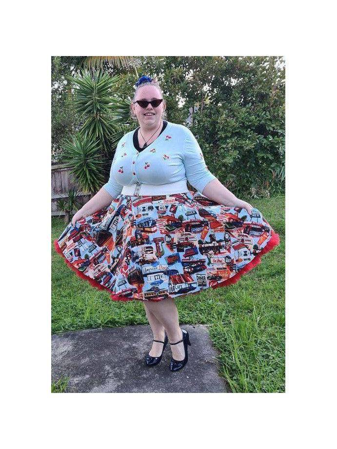 HAPPY DAZE DINER CIRCLE SKIRT - Poison Arrow Retro