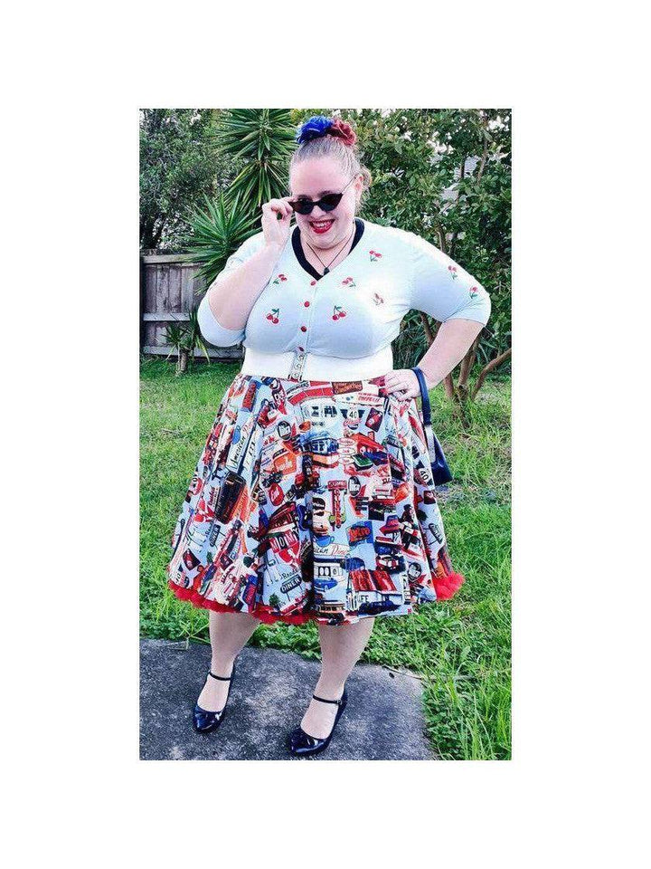 HAPPY DAZE DINER CIRCLE SKIRT - Poison Arrow Retro