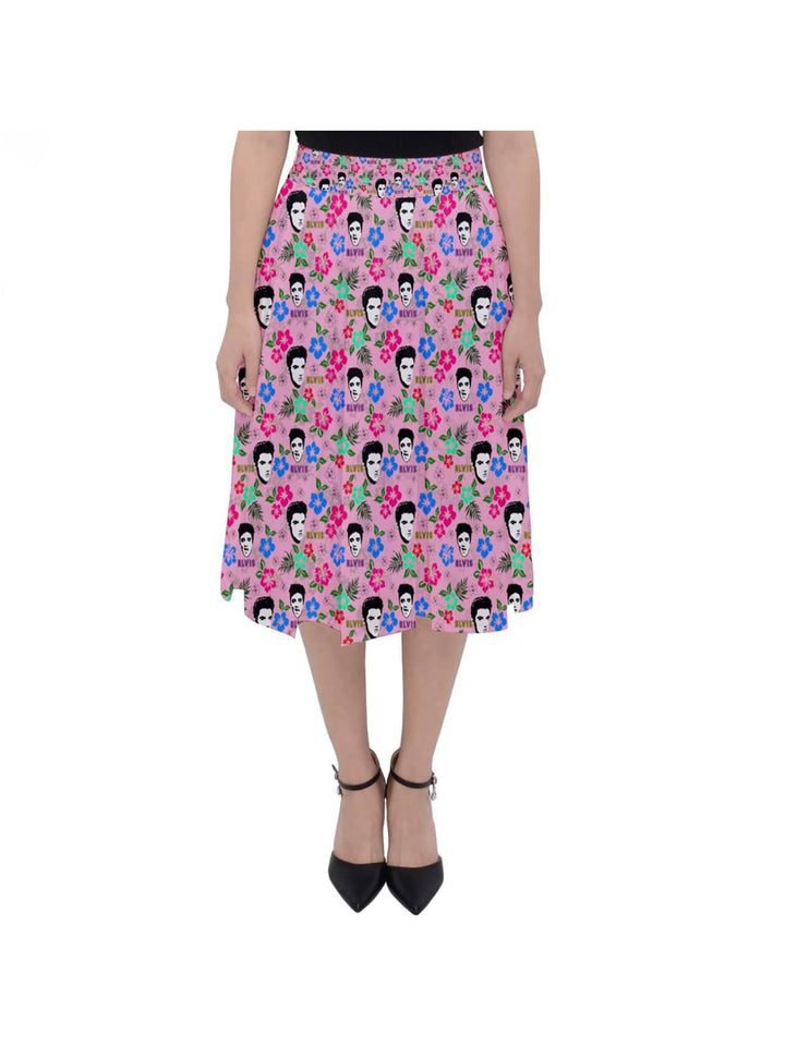 Hawaii Elvis Classic Midi Skirt - Poison Arrow Retro