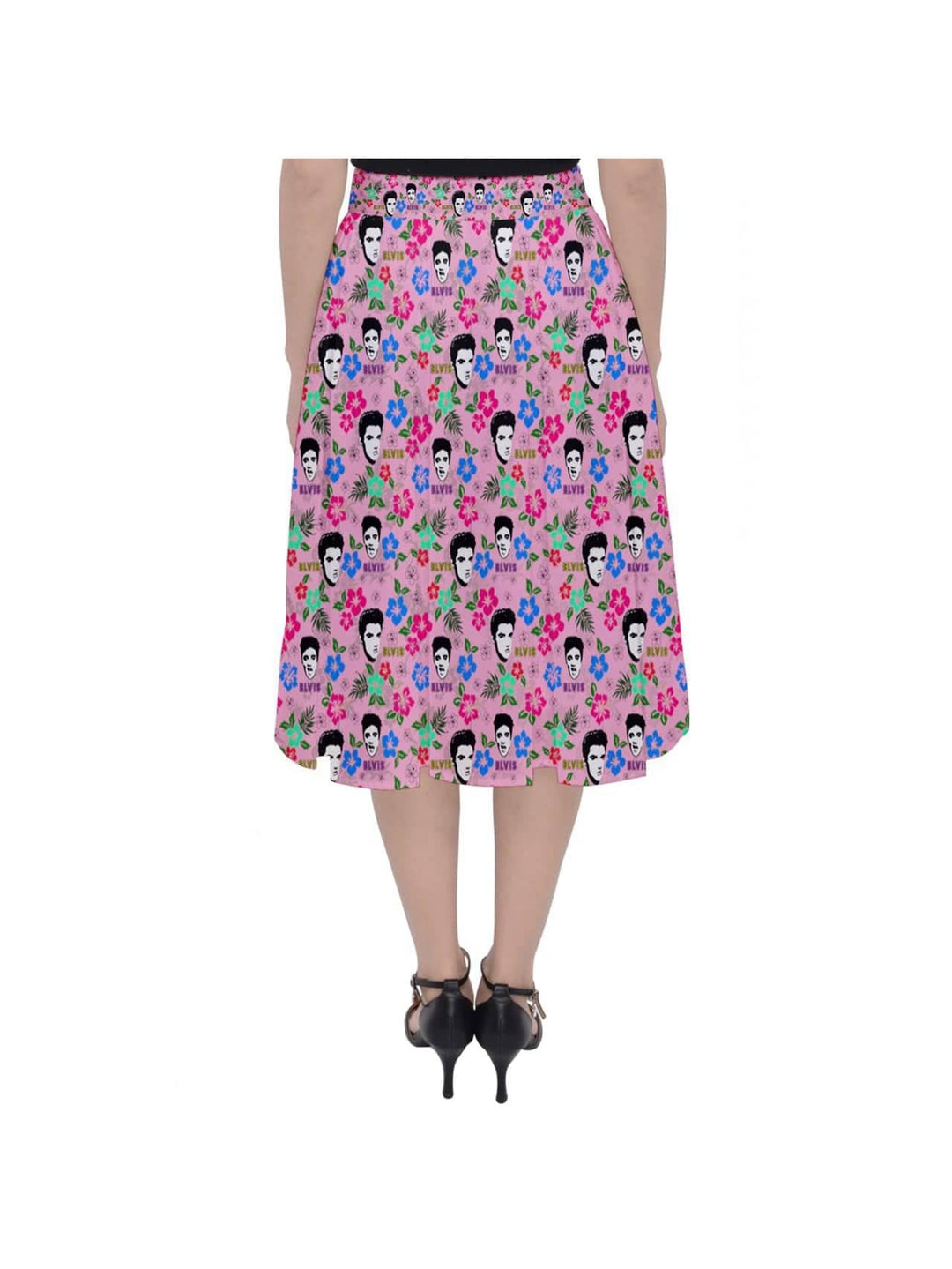 Hawaii Elvis Classic Midi Skirt - Poison Arrow Retro