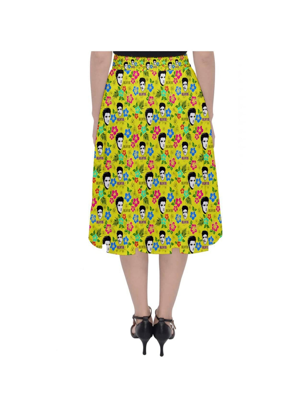 Hawaii Elvis Classic Midi Skirt - Poison Arrow Retro