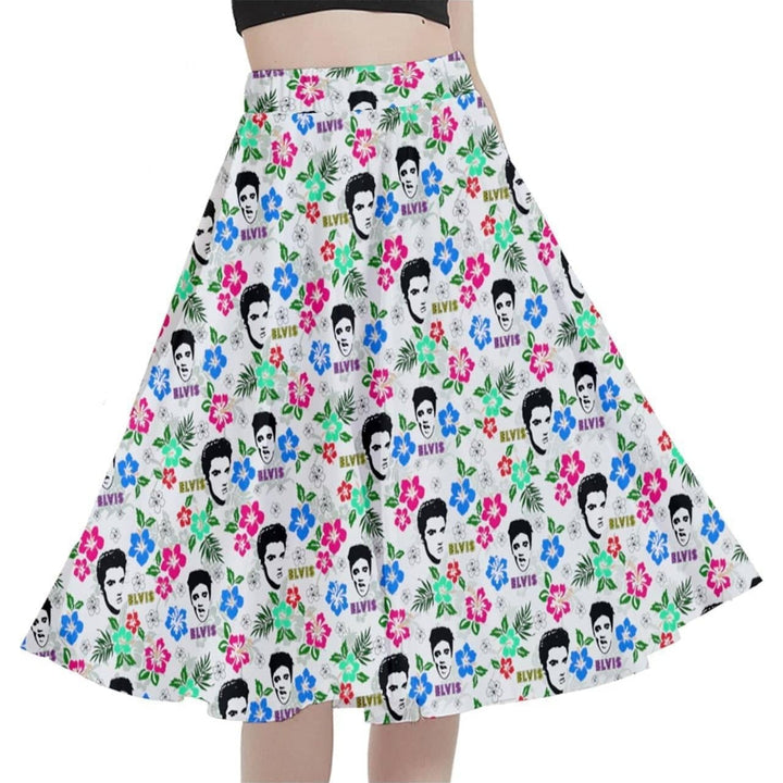 Hawaii Elvis Full Circle Skirt [IN STOCK] - Poison Arrow Retro