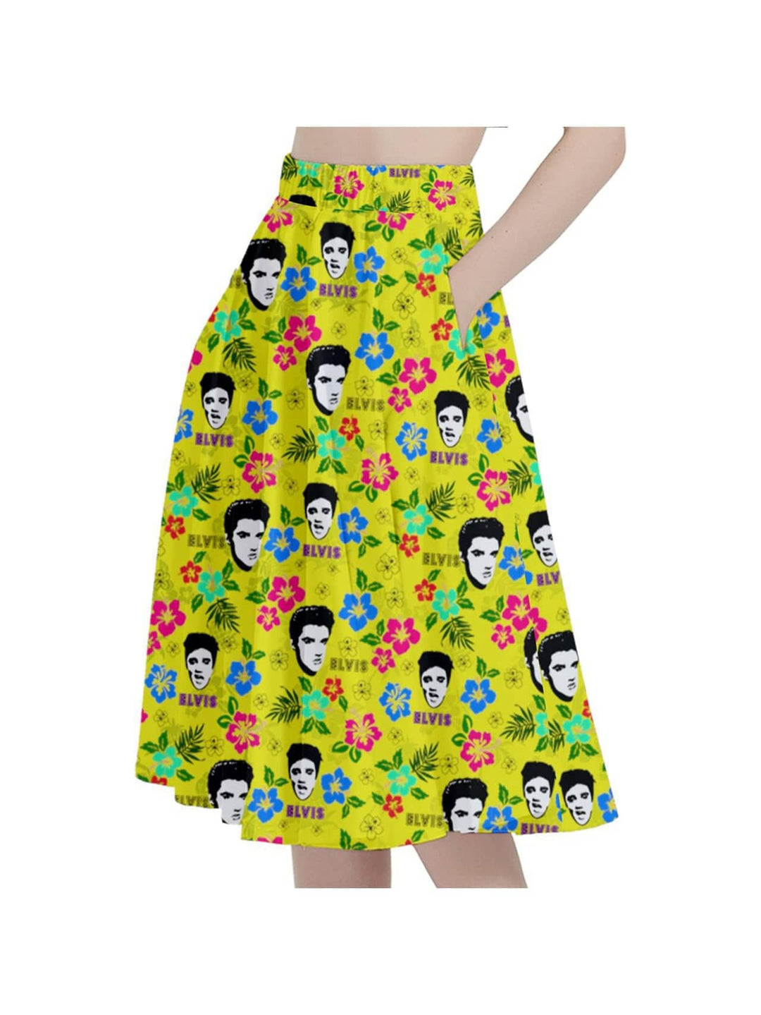 Hawaii Elvis Full Circle Skirt Various Colours