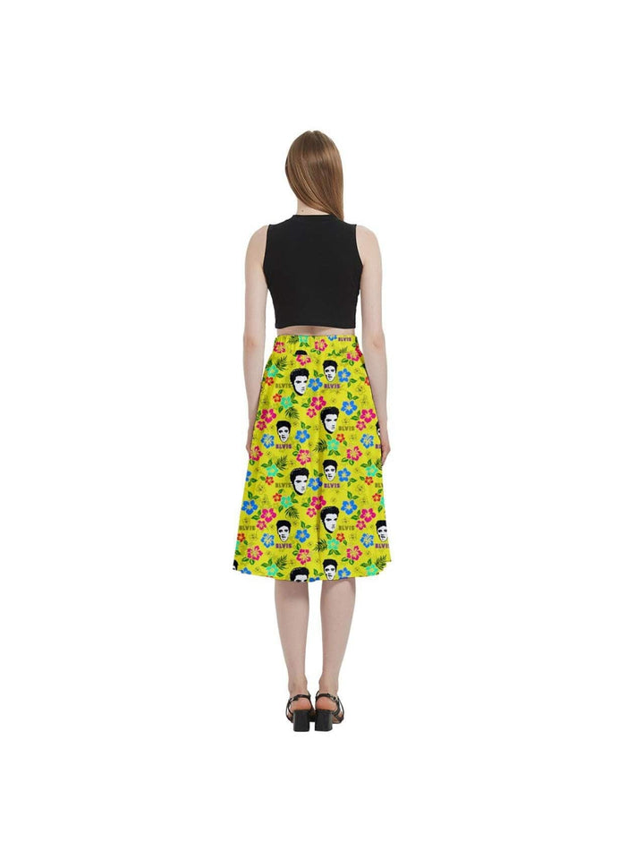 Hawaii Elvis Full Circle Skirt Various Colours - Poison Arrow Retro