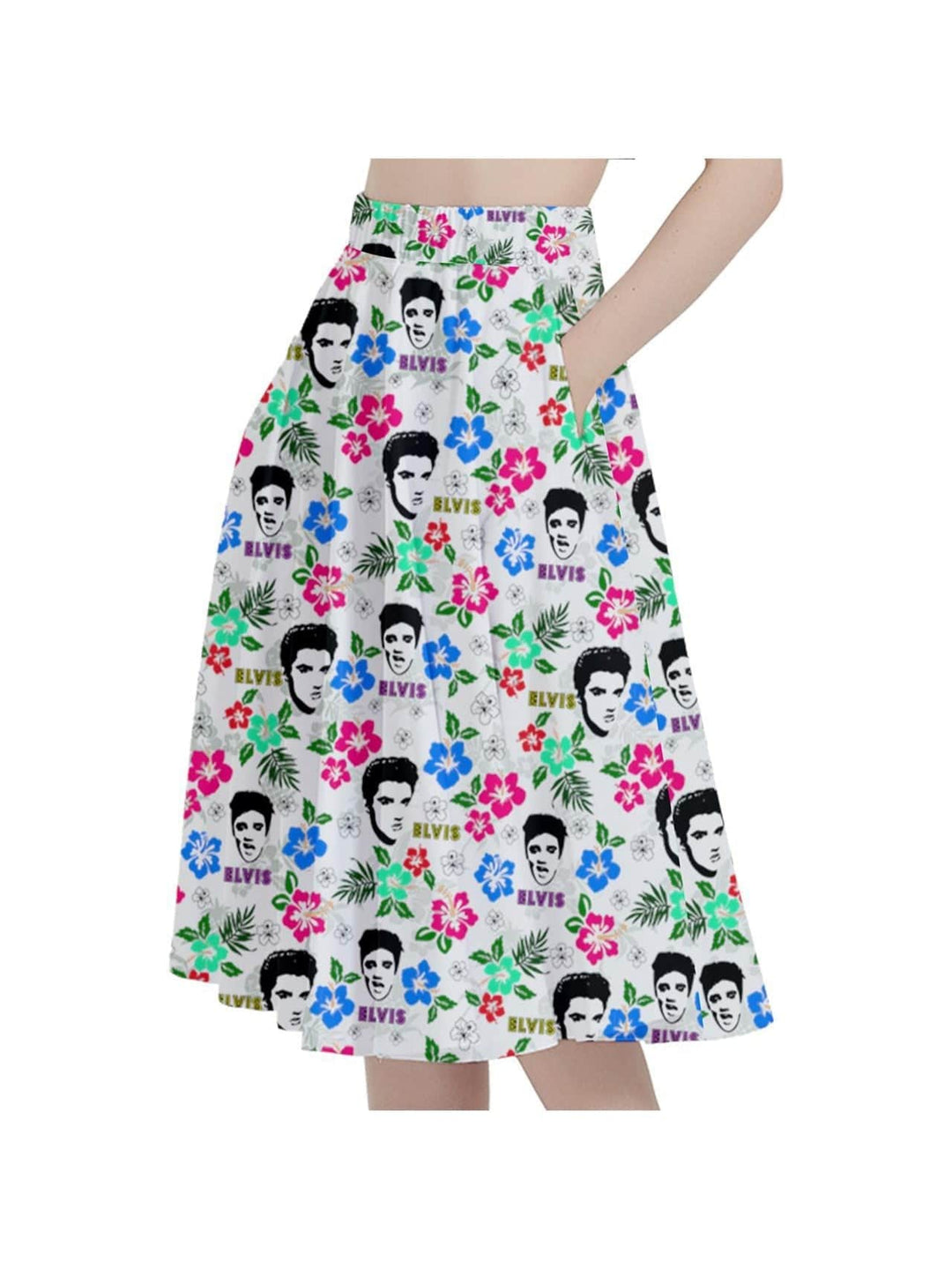 Hawaii Elvis Full Circle Skirt Various Colours - Poison Arrow Retro