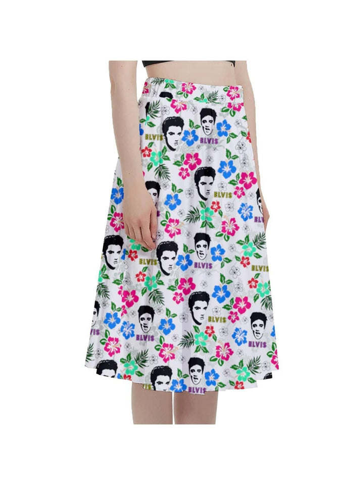 Hawaii Elvis Full Circle Skirt Various Colours