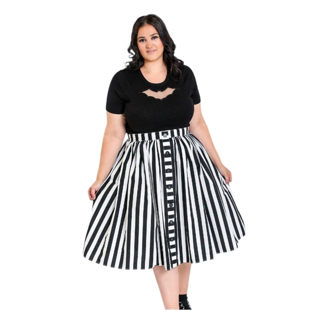 Hell Bunny Juno Skirt - Poison Arrow Retro