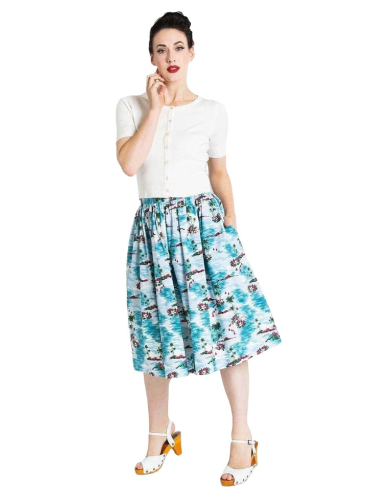 HELL BUNNY NISSI 50S SKIRT - Poison Arrow Retro