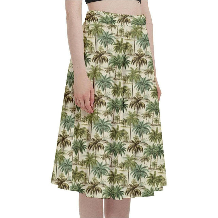 Palm Haven Full Circle Skirt - Poison Arrow Retro