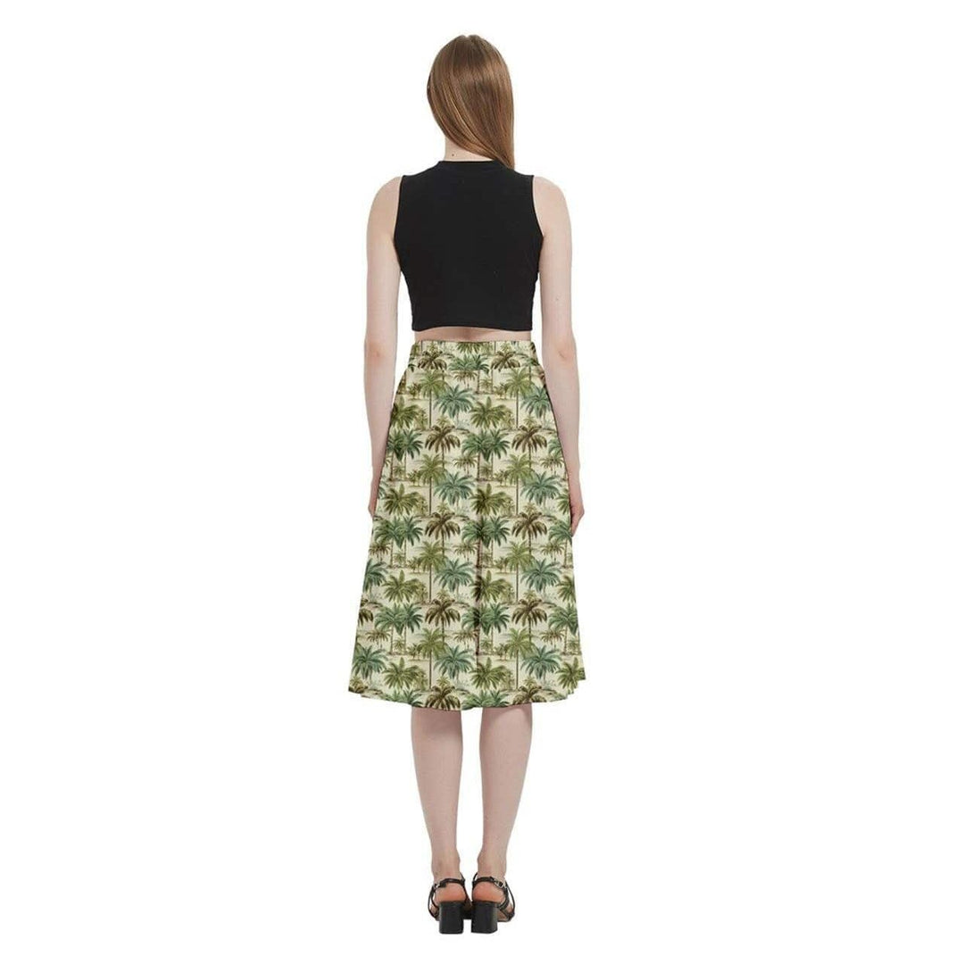 Palm Haven Full Circle Skirt - Poison Arrow Retro