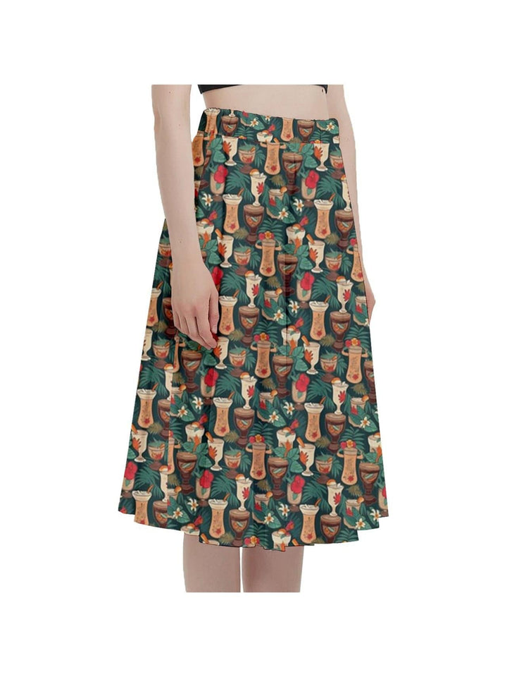 Retro Tiki Luau Full Circle Skirt - Poison Arrow Retro