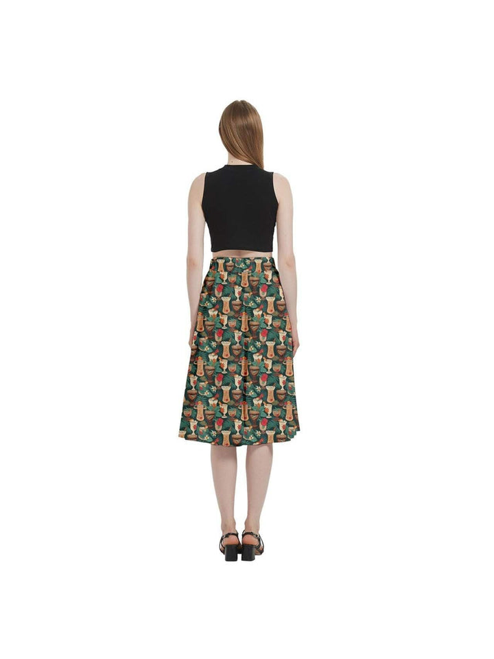 Retro Tiki Luau Full Circle Skirt