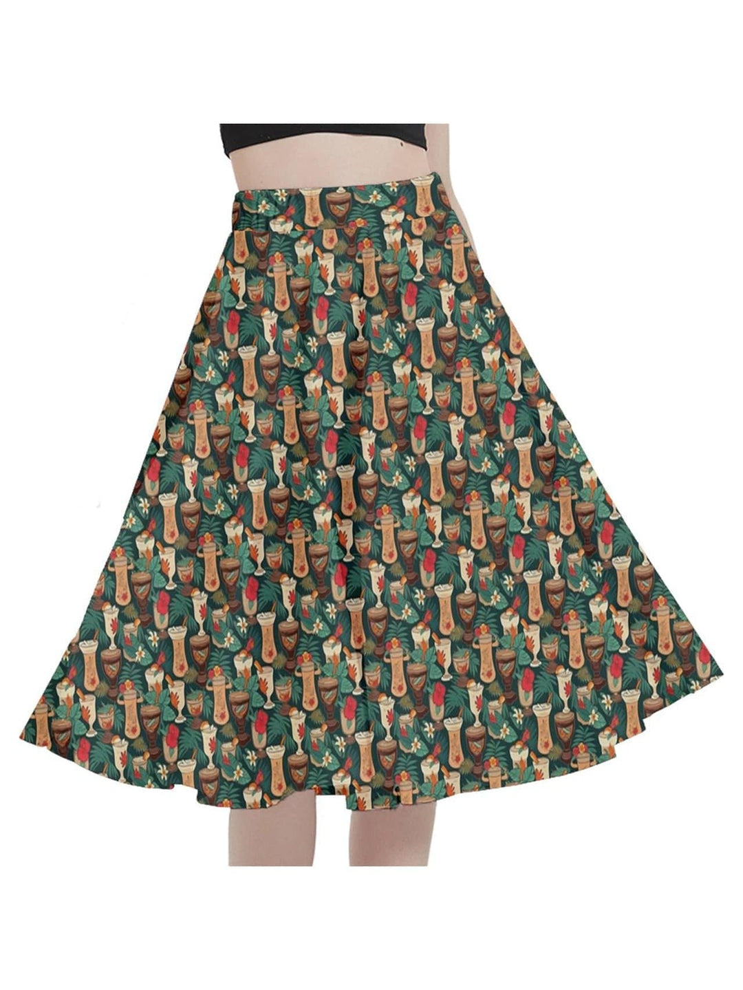 Retro Tiki Luau Full Circle Skirt - Poison Arrow Retro