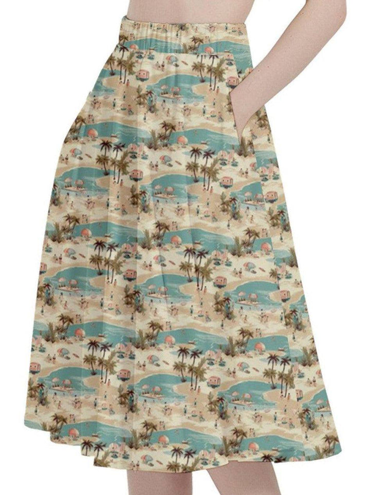 Vintage Vacation Full Circle Skirt - Poison Arrow Retro