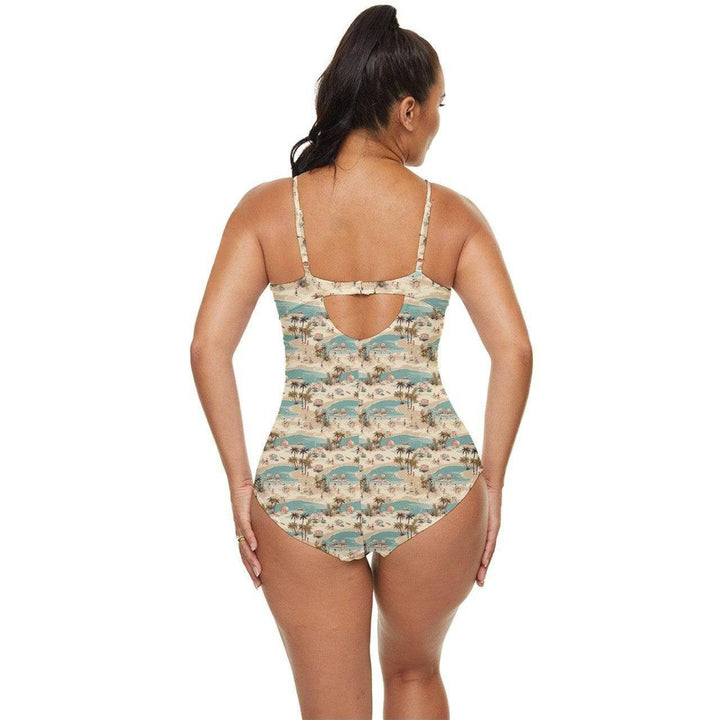 Vintage Vacation Retro Full Coverage Swimsuit - Poison Arrow Retro