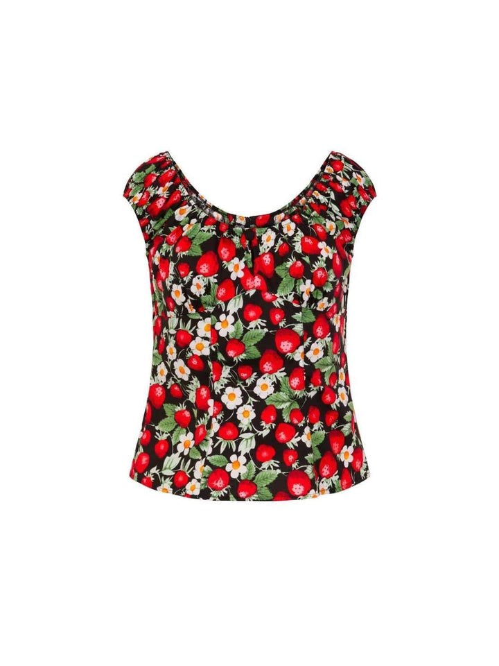 HELL BUNNY STRAWBERRY SUNDAE TOP - Poison Arrow Retro