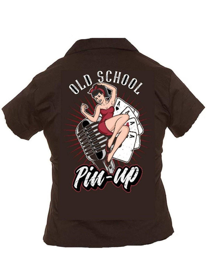 Old School Pin Up Retro Diner Top - Poison Arrow Retro