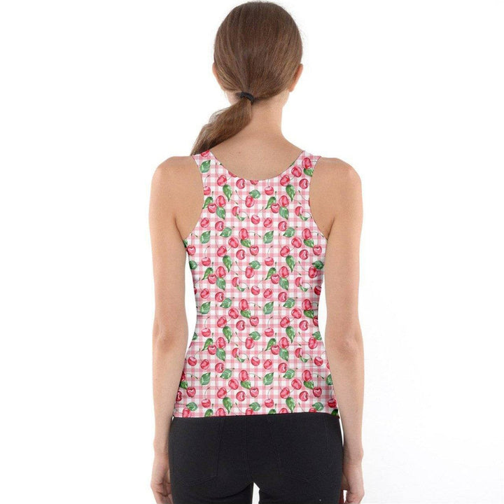 CHERRY GINGHAM Tank Top - Poison Arrow Retro