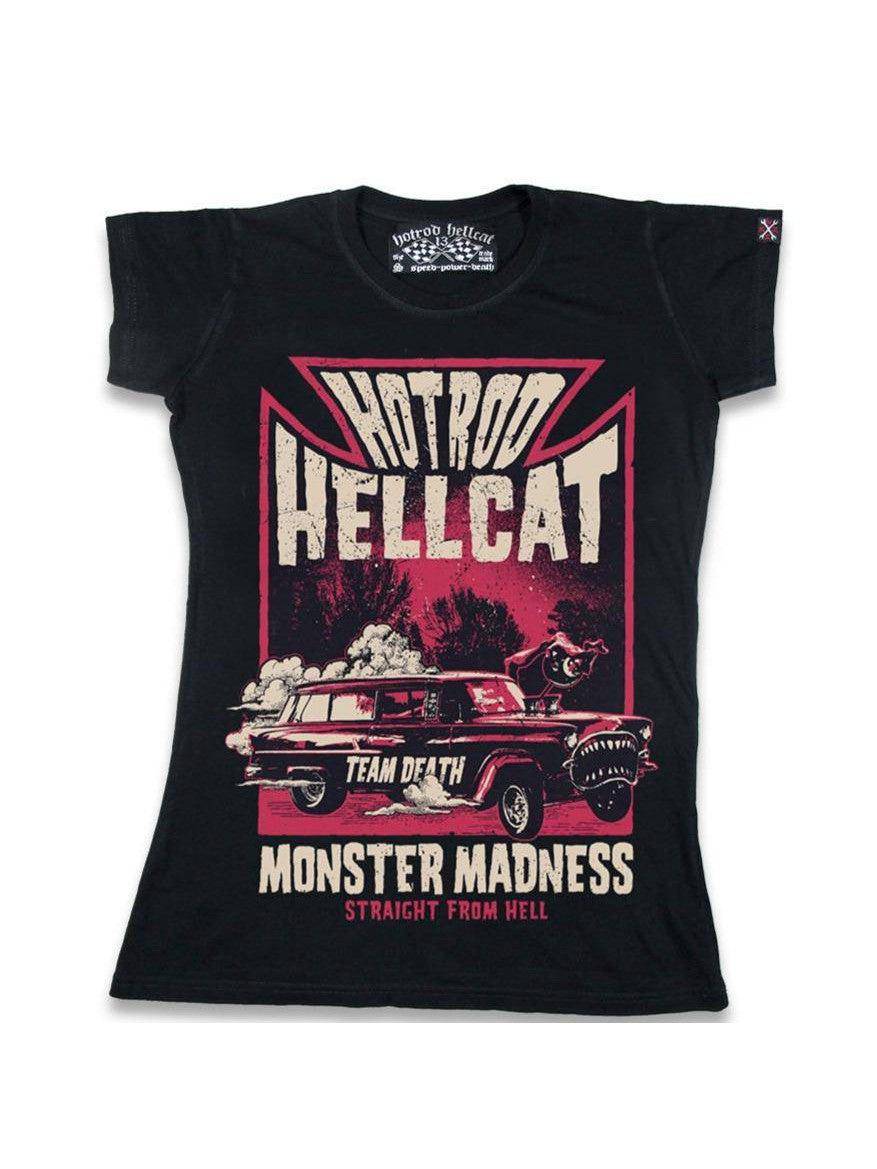 HOTROD HELLCAT Monster Madness Ladies Tshirt - Poison Arrow Retro