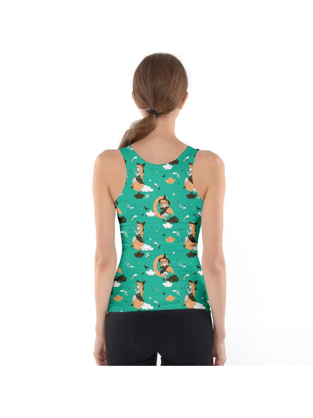 PINUP WITCH GREEN Tank Top - Poison Arrow Retro