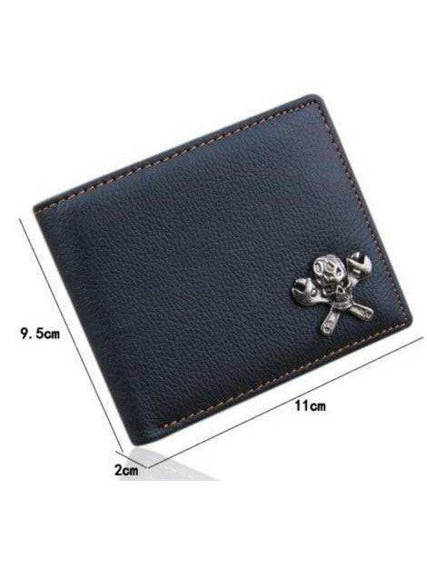 LEATHER SKULL & SPANNER WALLET - Poison Arrow Retro