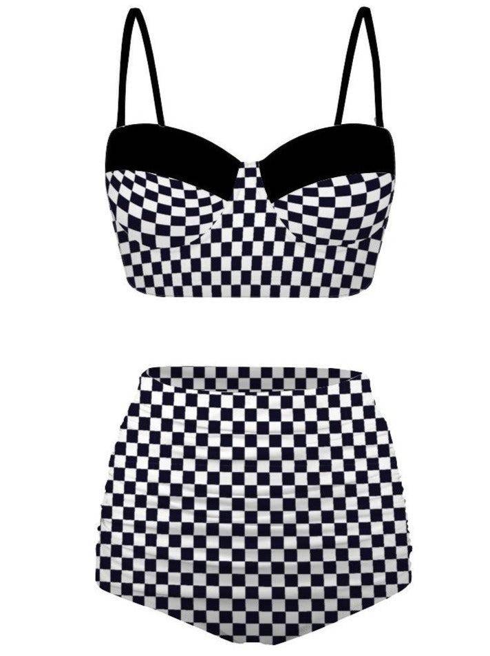 Rude Girl Revival High Waist Retro Bikini - Poison Arrow Retro